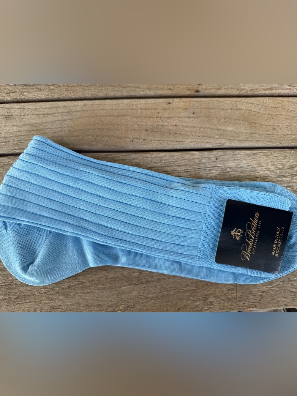 Brooks Brothers Men’s Italian Dress Socks – Blue – NWT – One Size